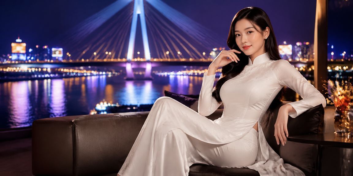 Phụ nữ mặc áo dài tại Cần Thơ sử dụng điện thoại để theo dõi kết quả cá cược và nhận ưu đãi trực tuyến