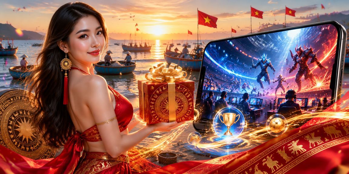 Người dùng trải nghiệm cá cược esports tại bãi biển Mũi Né khi đang nghỉ dưỡng cuối tuần